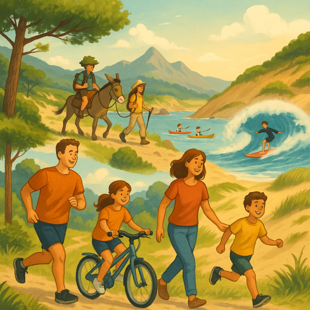 6 idées de vacances sportives en famille inoubliables en France